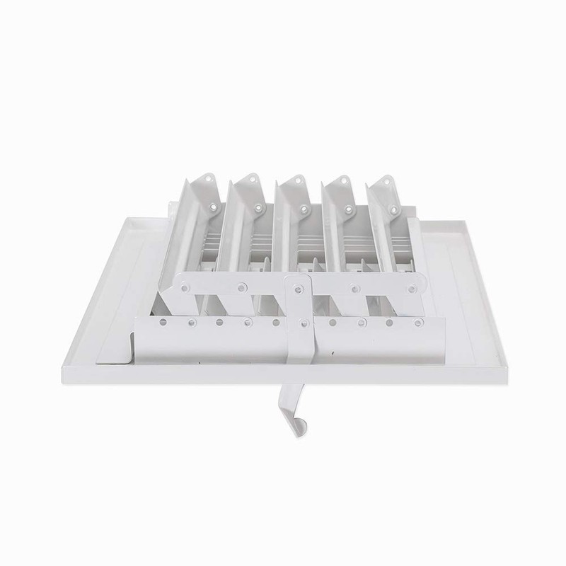 EZ-FLO 61614, White Three-Way Sidewall/Ceiling Register, 10 inch (W) x