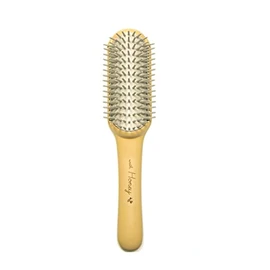 Ikemoto Hashiko Honey, Hair Brush, Honey Styling Brush with Honey Ingredients, HO-1111, Made in Japan