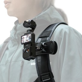 Osmo Pocket 3 Backpack Quick Clip Mount, 360 Degree Rotating Backpack Strap Shoulder Mount (with Extended Border) for DJI Osmo Pocket 3