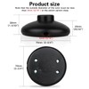 Helunsi 3Pcs Floor Lamp Foot Switch, Black Foot Pedal Switch,
