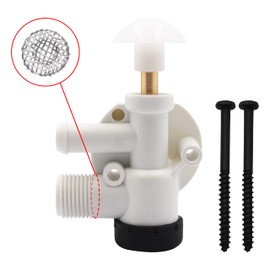 385314349 RV Water Valve Assembly Camper Trailer Toilet Repair Kit Replacement for Dometic Sealand EcoVac Vacuflush Pedal Flush Toilets - 1 PACK