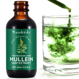 Mullein Drops for Lungs - Mullein Leaf Extract for Lungs, Chlorophyll Liquid Drops Supplement for Lung Cleanse, Natural Herbal