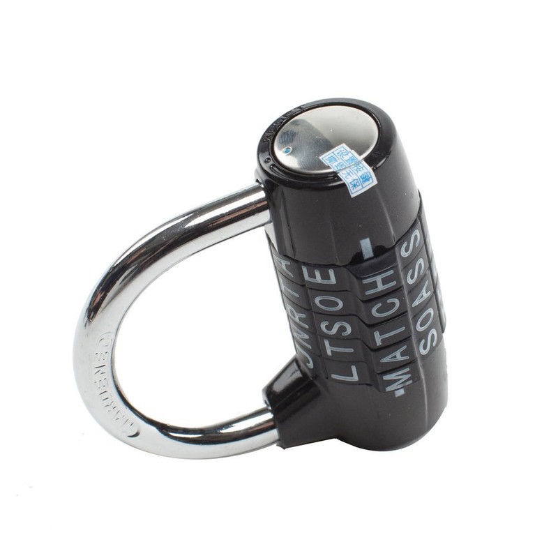 Padlock,combination padlock,5 dial padlock,5 letter lock,5 code padlock,gym locker lock,for