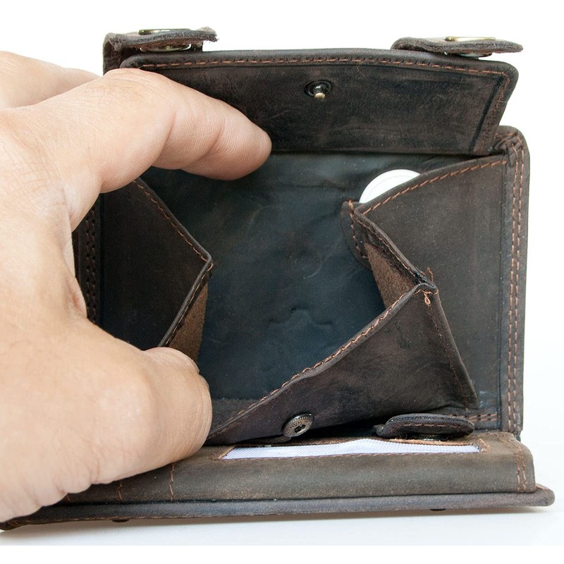 Men's Biker Natural Leather Wallet Born to Be Wild with