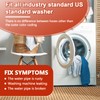 【UPGRADE】4FT Washing Machine Hoses with 90 Degree Elbow Premium Stainless
