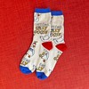 ooohyeah Men's Novelty Fun Saying Animal Crew Socks, Funny Crazy