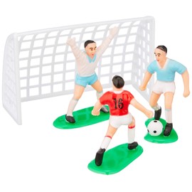 Decora 0816010 9-Piece Football Set with 7 Players and 2 Goals, Plastic, Blue, 4,2 x 7,8 x 5 cm