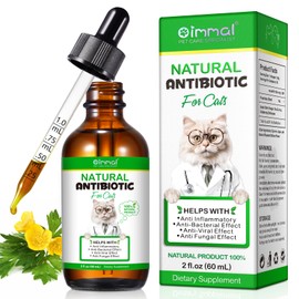 Cat Antibiotics for Infection Wounds,Natural Cat Antibiotics for UTI,for Cats Ear Infection & Upper Respiratory Infection & Infection Stomitas,Supports Immune & Cats Allergy Relief, Cats Multivitamin
