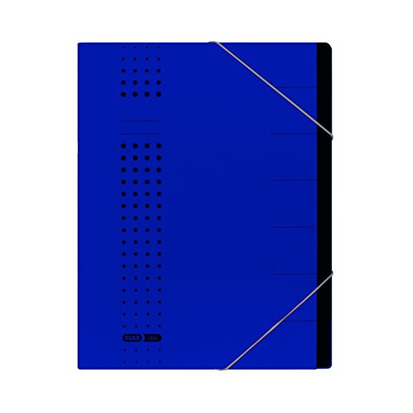Elba 42495DB Folder Recycled Card 450 g/mÂ² A4 7 Compartments Dark Blue