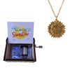 5665 You Are My Sunshine Music Box and Sunflower Necklace