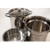 Cook Pro New 8 Quart Stainless Steel 4 Piece Multi-Cookware