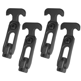 4 Pack Cooler Latch Replacements, Flexible Rubber Draw Latches for Cooler,Boat,Golf Cart Bed,Tool Box,Off-Road Vehicles,Farm Machinery or Engineering Machine Hood