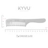 KYVU A3 Handmade 17.8 cm Coarse-Tooth Aluminium Comb with Handle