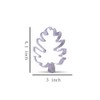 10.4 cm Tropical Leaf Cookie Cutter - 1 Piece -