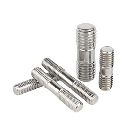 CREAP M3 M4 M5 M6 M8 M10 304 Stainless Steel Double-Ended Threaded Rod Stud Bolt Rod Tooth Rod Stud Bolt Screw Llength 20~200mm (Size : M6 (2pcs), Color : 130mm)