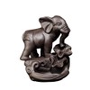 YYW Elephant Backflow Incense Holder Ceramic Incense Burner with 10PCS