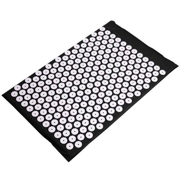 Acupressure Mat Massage Mat Nail Mat 75 x 44 cm (Anthracite Black) Relaxation, Pain Relief and Pure Recovery for Body and Mind