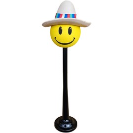 Coolballs Cool Amigo with Sombrero Car, Truck, and SUV Roof Topper Auto Accessory with Car Magnet Buddy Magnetic Roof Antenna Ball Stand