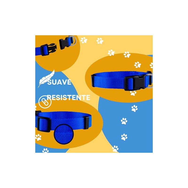 Collar para Perro diseño cómodo Resistente y Ajustable. Collar para