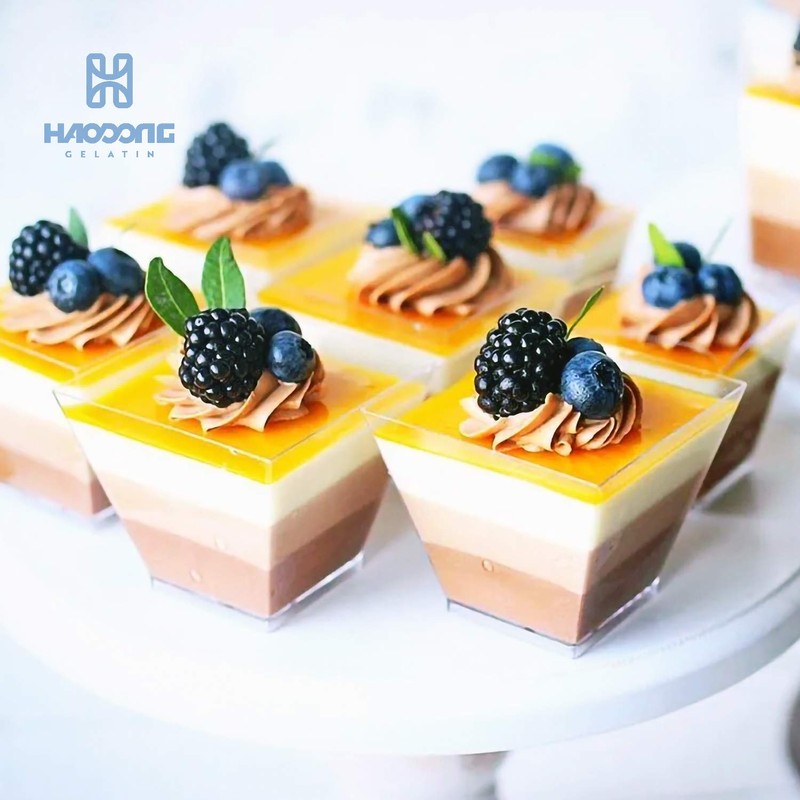 HAODONG Silver Gelatin Sheets - 180 Bloom Beef Leaf Gelatin