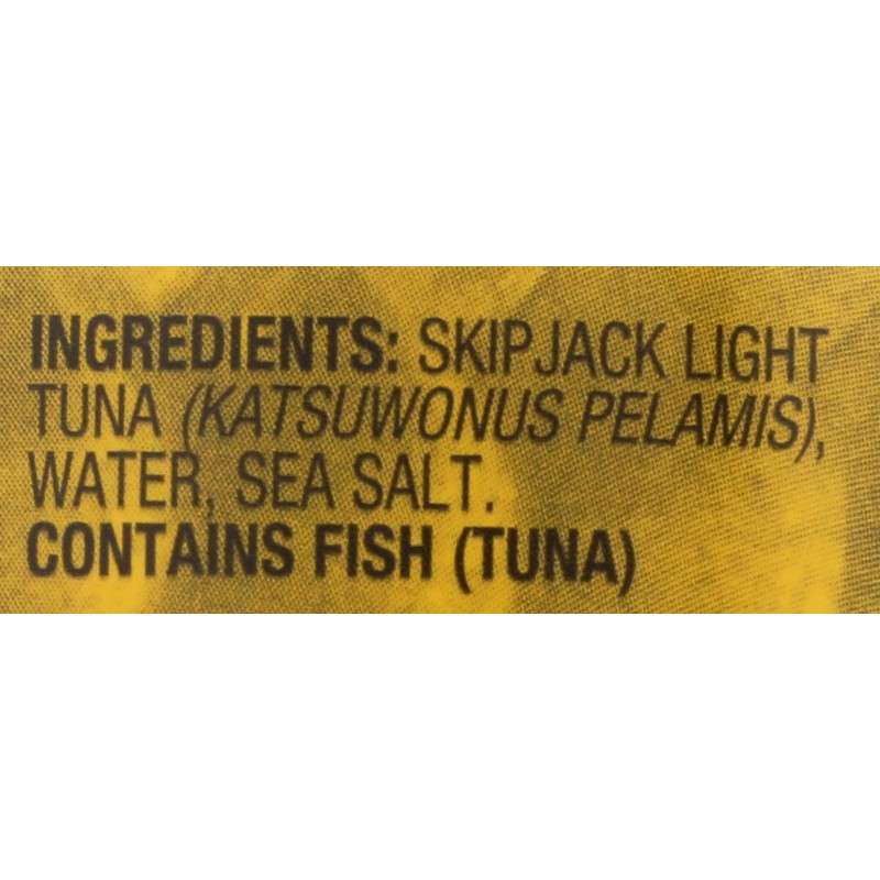 SUSTAINABLE SEAS Chunk Light Tuna In Water, 5 OZ