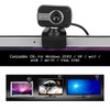 Wired USB Computer Camera with Microphone, 360° 1080P Full HD