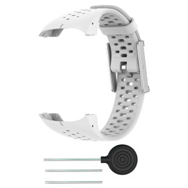 TZY Tiggo Smart Watch Strap Compatible for Polar m400/m430，Wristband Adjustable Replacement Sport Strap, Watch Strap Accessory Wristband for Polar m400/m430 Strap Accessories (White)