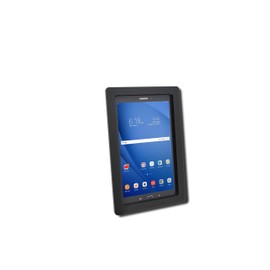 TABcare Anti-Theft Acrylic VESA Enclosure Compatible for Galaxy TAB A 10.1" 2016 with Free Wall Mount Kit & 90-Degree Angle Charge Cable (TAB A 10.1 2016 (SM-T580), Black)