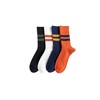Tutucolor 4 Pairs Men Striped colouful Crew Socks - Retro