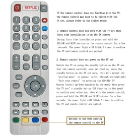 ALLIMITY DR-0438 Remote Control Replacement for Sharp Aquos TV LC-40CFG6242E LC-40CFG6351K LC-43CUG8461KS LC-49CFG6351K LC-49CFG6352K LC-49CUG8462KS LC-55CFG6352K LC-49CUG8462KS 3CUG84 62KS