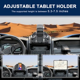 KATIMOTO Electronic Device Table Holder for Teryx KRX 1000 20-24, Phone Tablet GPS Holder Sporty Electronic Device Mounts with Storage Box for Kawasaki Teryx KRX 1000 2020-2024 Accessories