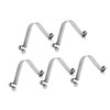 Abaodam 5pcs Stainless Steel Pool Pole Clips Durable V Shaped