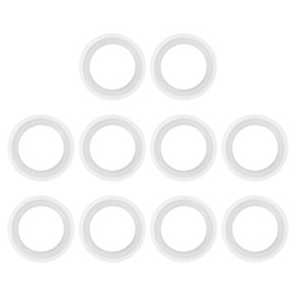 PATIKIL 10pcs Tri Clamps Gasket, 34mm OD 19mm ID Sanitary TC Tri Clamps Gasket Tri Pipe Silicone Ferrule Washers Tube Fittings O Ring Seal Gaskets for Dairy Brewing Winery Equipment