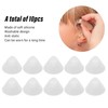 10pcs Hearing Amplifier Ear Plugs Flexible Horn Shaped Silicone Hearing