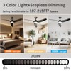 TAVZAKE Ceiling Fans with Lights, 42 inch Low Profile Ceiling
