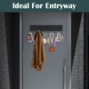 6 Pcs Magnetic Key Holder for Fridge with 10 Hooks,