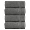 La Vida Premium Bath Towel Set 4-Piece Anthracite, 100% Terry