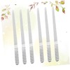 Vaguelly 6Pcs Stainless Steel Nail Filers Double Sided Sanding Manicure
