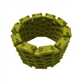 Eastcom WW2 Toy Soldiers Green Military Small Sandbags 100-Piece Set Compatible with Famous Building Blocks Brands