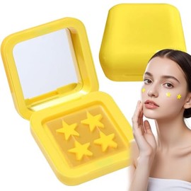 32 Piezas Parches para Acné Estrellas,Estrellas Pimple Patch,Parches Estrellas Acne,Parches Hidrocoloides Absorbentes, para Eliminar el Acné y Las Imp
