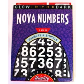 Glow New Glow In The Dark Nova Numbers & Symbols Stickers