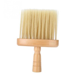 WOONEKY 1Pc Wood Handle Hair Cutting Brush Multi Functional Neck Duster for Hair Clean Up Durable Hairdressing Tool for Salon Home Use Lightweight Hair Brush for Easy