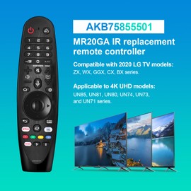 AN-MR20GA AN-MR19BA AKB75855501 Replacement Magic Remote Controller Fit for LG Smart TV Remote with Shortcut Buttons (No Voice Function and No Pointer Function)