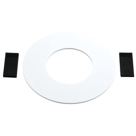 Compensation panel for recessed spotlights, diameter 15 cm, with spring extension, white, recessed light adapter converter for installation openings, 68 to 75 mm, installation diameter, pack of 3