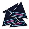 Vinyl Triangle Stickers (Set of 4) 10cm - Neon Sign