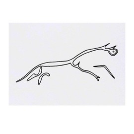 'Uffington White Horse' Temporary Tattoo - Water Resistant, Skin-Safe, Non-Toxic Transfer (TO00024640)
