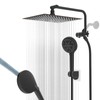 12" All Metal Shower Head, High Pressure 10-Spray Handheld Showerhead