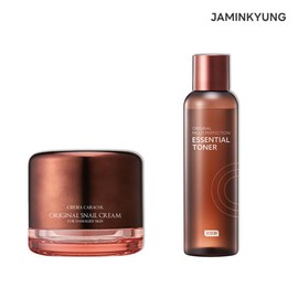 Jamin-kyeong (현대Hmall)자민경 크레마카라콜 에센셜토너 150ml + 오리지날 달팽이크림 50ml (Hyundai Hmall) Jamin Gyeong Crema Caracol Essential Toner 150ml + Original Snail Cream 50ml