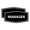 Signs ByLITA Fancy Manager Sign (Brushed Silver) - Small 2