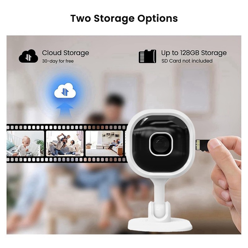 Byttlerom WiFi Camera 2K, Indoor Home Security Cameras for Baby/Older/Dog/Pet